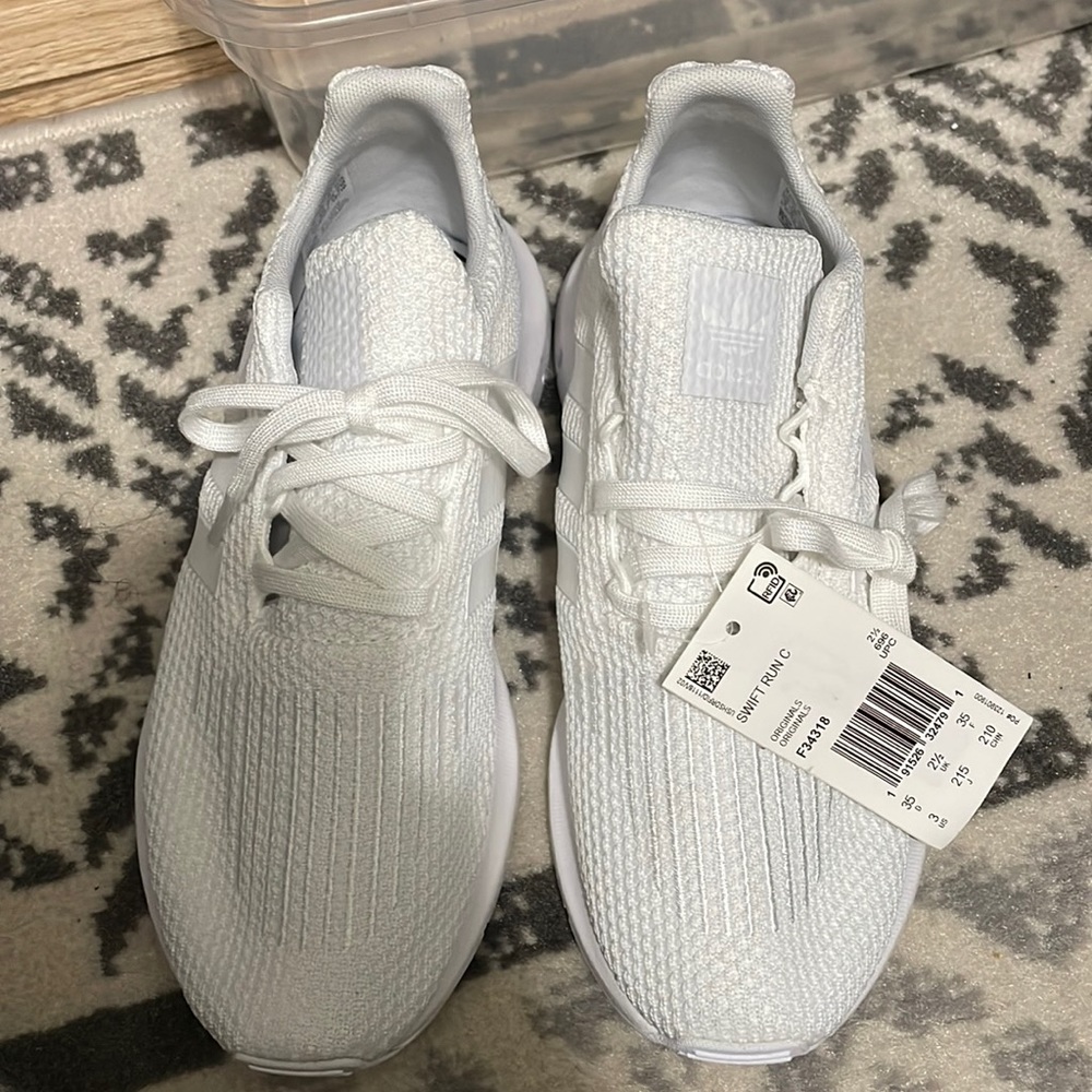 Adidas white sneakers